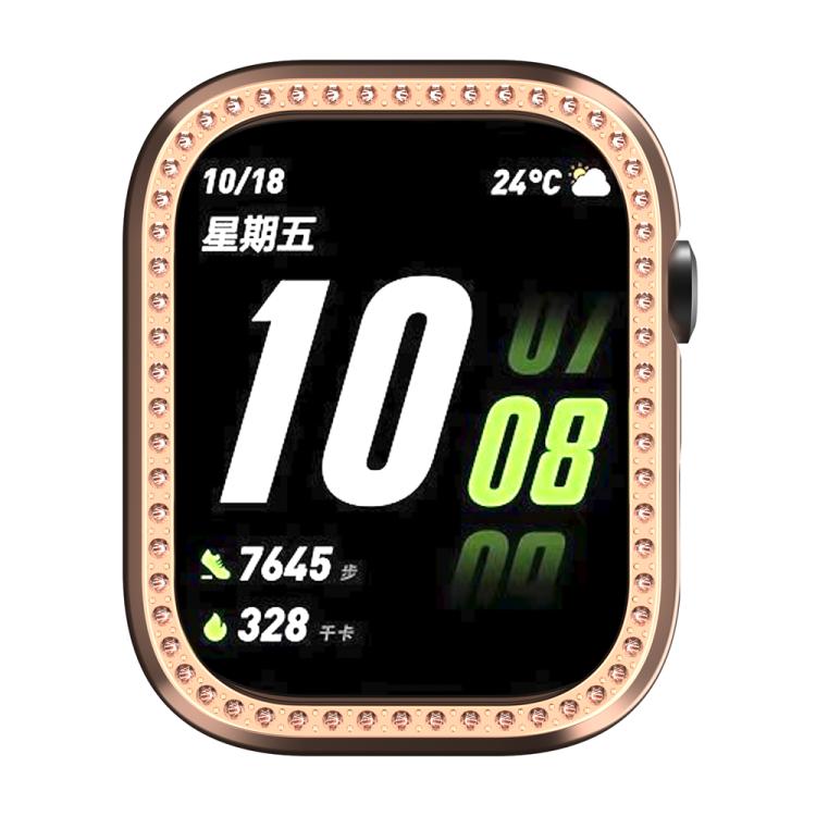 For Huawei Watch D2 Single Row Diamond Half Coverage PC Hollow Watch Case