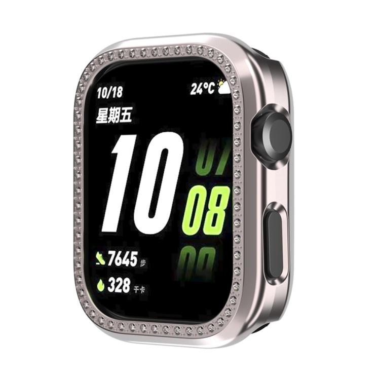 For Huawei Watch D2 Single Row Diamond Half Coverage PC Hollow Watch Case
