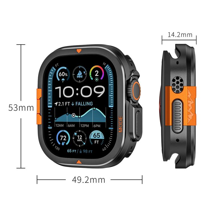 For Apple Watch Ultra 3 / 2 / 1 49mm Full Coverage Metal Watch Case