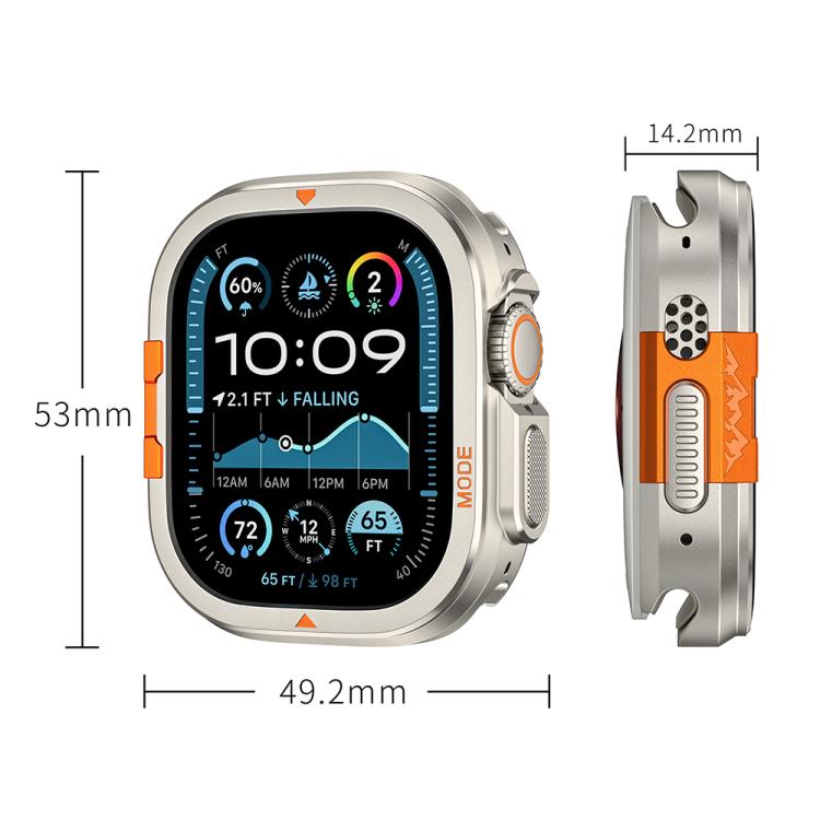 For Apple Watch Ultra 3 / 2 / 1 49mm Full Coverage Metal Watch Case