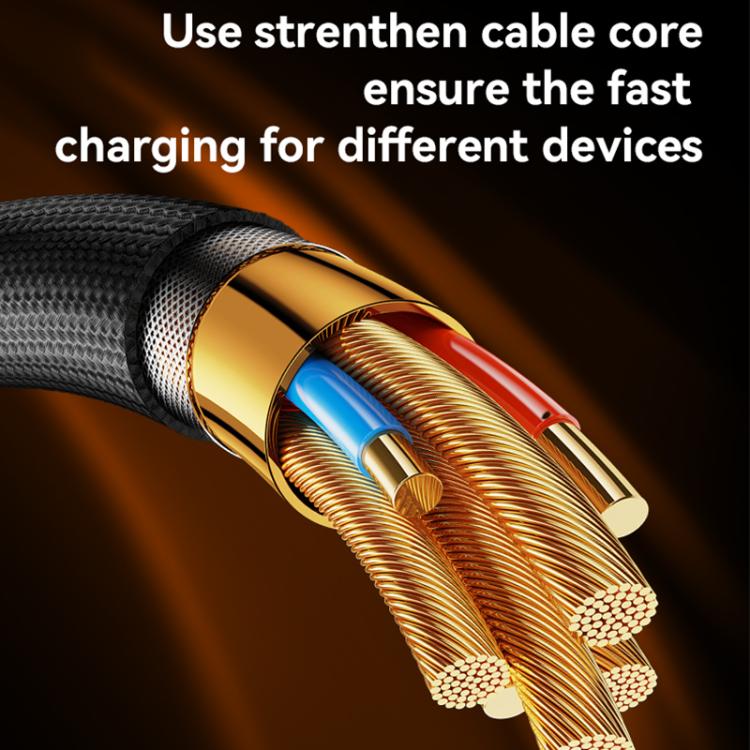 Yesido CA194 60W 3A USB-C / Type-C to Type-C Charging Data Cable, Length:3m - Black