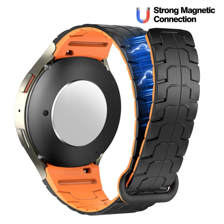For Samsung Galaxy Watch 7 / 6 / 5 Magnetic Silicone Watch Band