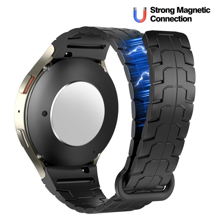 For Samsung Galaxy Watch 7 / 6 / 5 Magnetic Silicone Watch Band