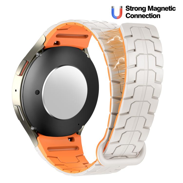For Samsung Galaxy Watch 7 / 6 / 5 Magnetic Silicone Watch Band