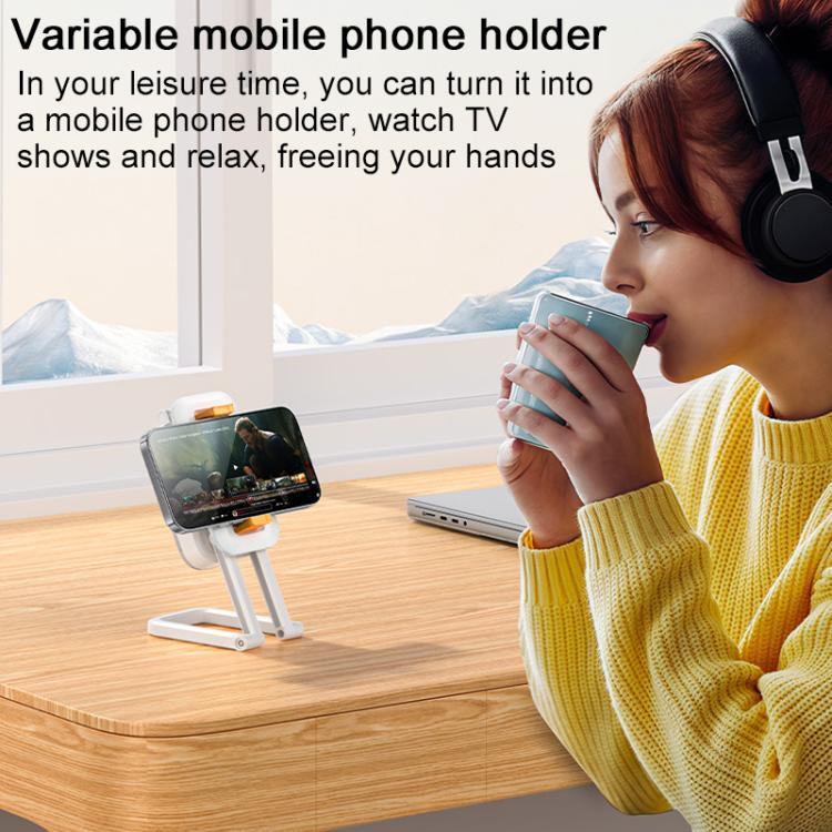 Yesido DH10 Fill Light Selfie Stick Phone Live Broadcast Holder - White