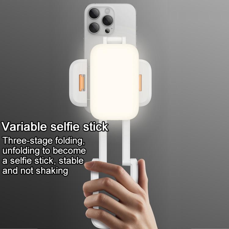 Yesido DH10 Fill Light Selfie Stick Phone Live Broadcast Holder - White