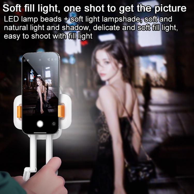 Yesido DH10 Fill Light Selfie Stick Phone Live Broadcast Holder - White