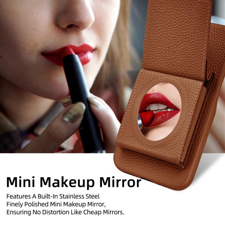 For iPhone 14 Pro Max Litchi Texture Vertical Card Bag Holder Phone Case with Long Lanyard