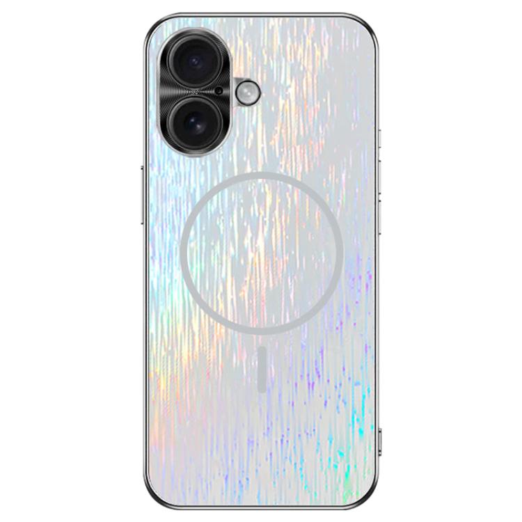 For iPhone 16 Dazzling Acrylic Shockproof MagSafe Phone Case