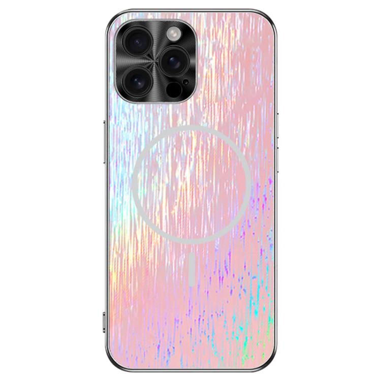 For iPhone 15 Pro Max Dazzling Acrylic Shockproof MagSafe Phone Case