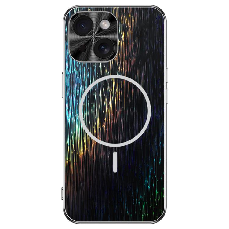 For iPhone 15 Dazzling Acrylic Shockproof MagSafe Phone Case
