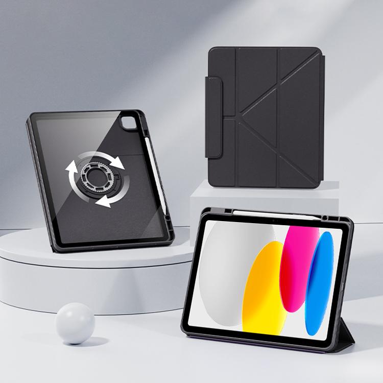 For iPad 2025 / 2022 Relieve Stress Rotatable Y-Fold Leather Tablet Case