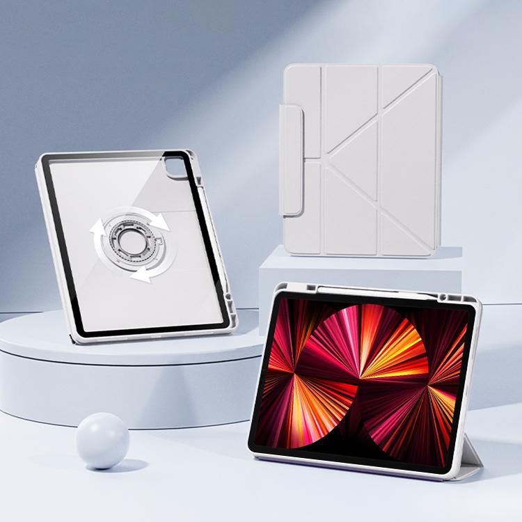 For iPad Pro 11 2022 / 2021 / 2020 Relieve Stress Rotatable Y-Fold Leather Tablet Case
