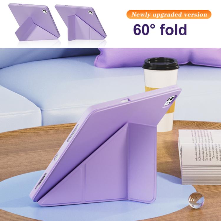 For iPad 10.2 2021 / 2020 / 2019 Relieve Stress Rotatable Y-Fold Leather Tablet Case
