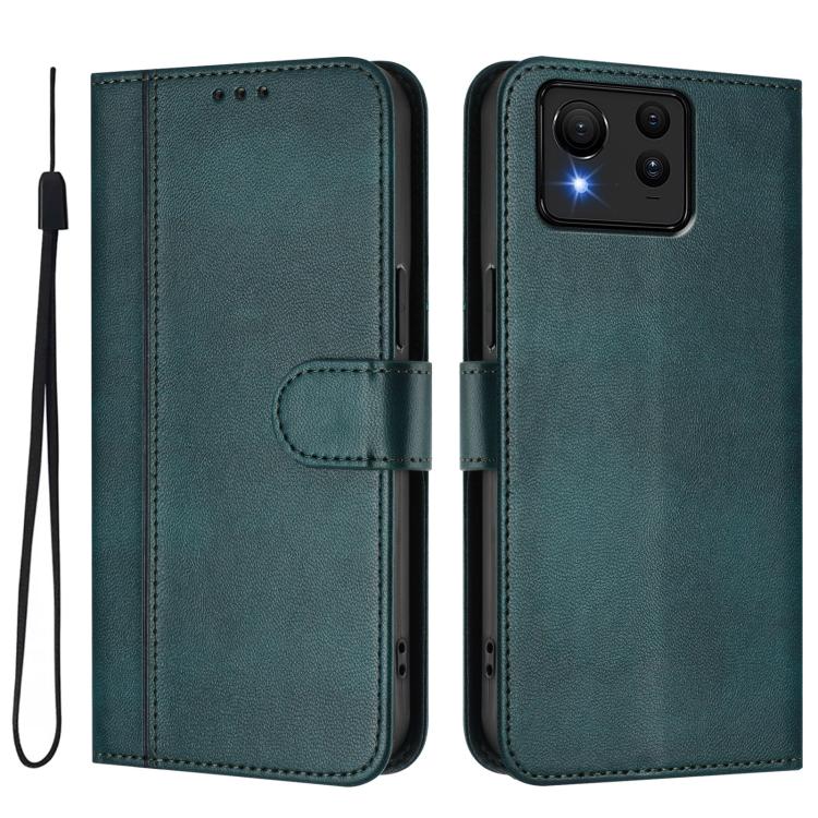 For ASUS Zenfone 11 Ultra Line Splicing Buckle Retro Leather Phone Case