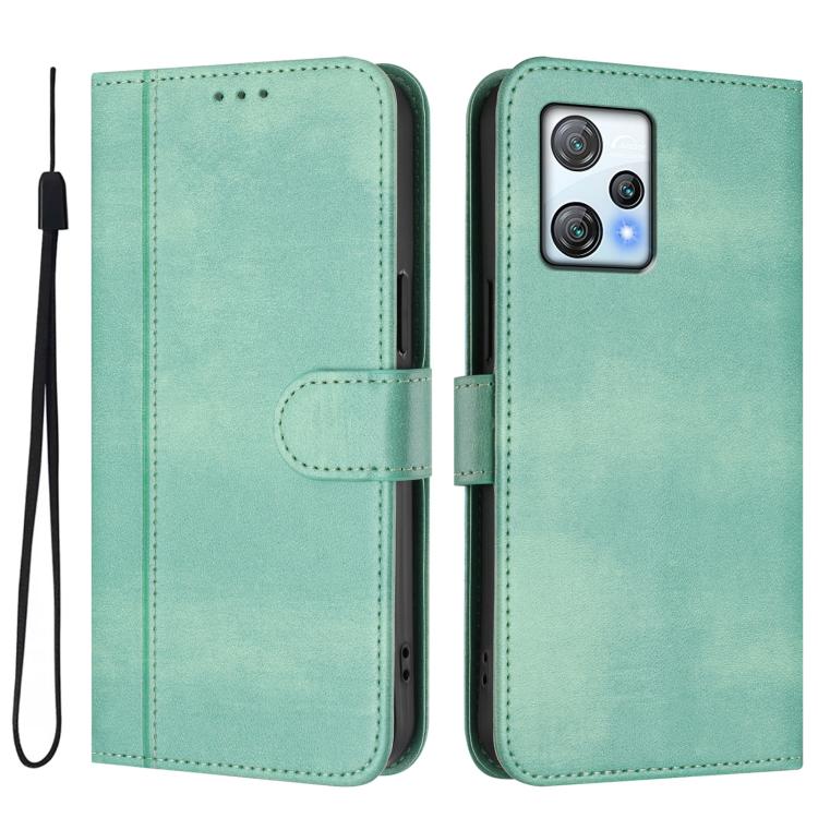 For Blackview A53 Line Splicing Buckle Retro Leather Phone Case