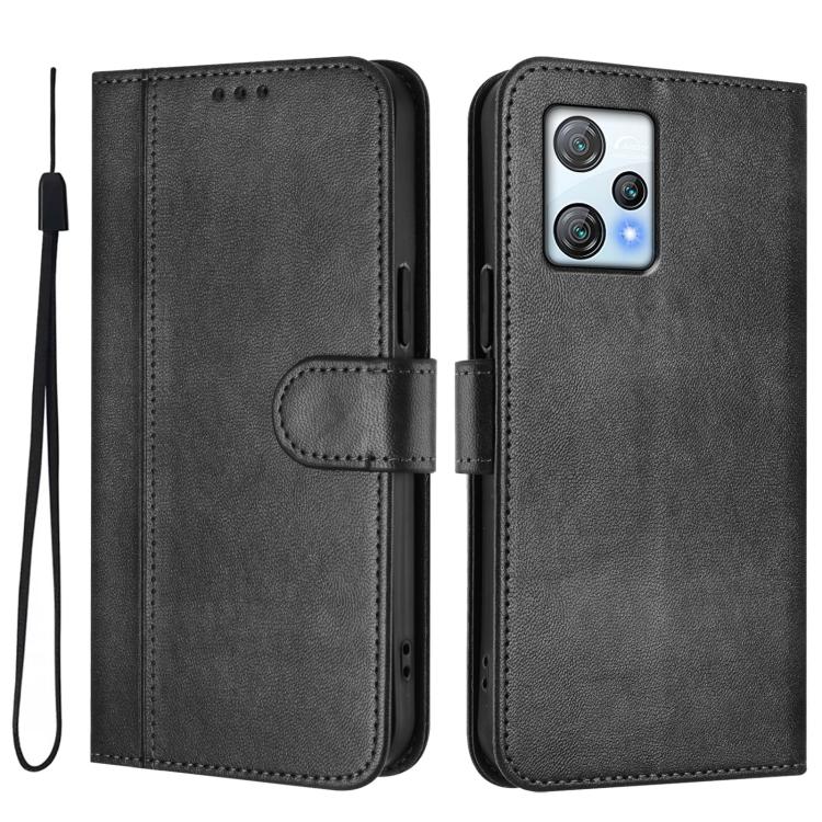 For Blackview A53 Line Splicing Buckle Retro Leather Phone Case