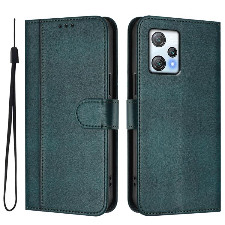 For Blackview A53 Line Splicing Buckle Retro Leather Phone Case