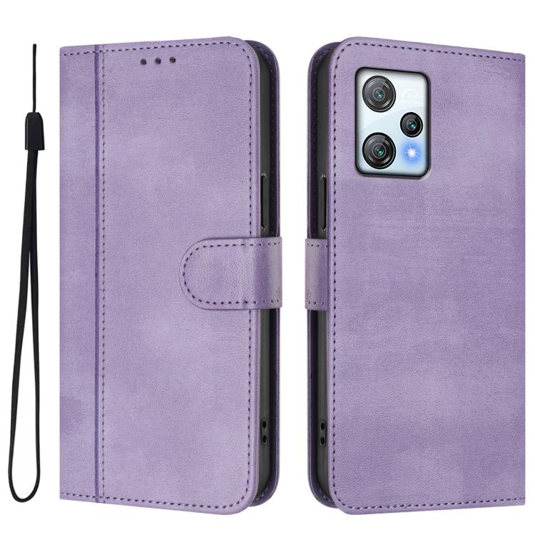 For Blackview A53 Line Splicing Buckle Retro Leather Phone Case