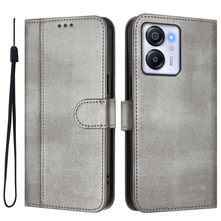 For Blackview Oscal Modern 8 / Color 8 Line Splicing Buckle Retro Leather Phone Case