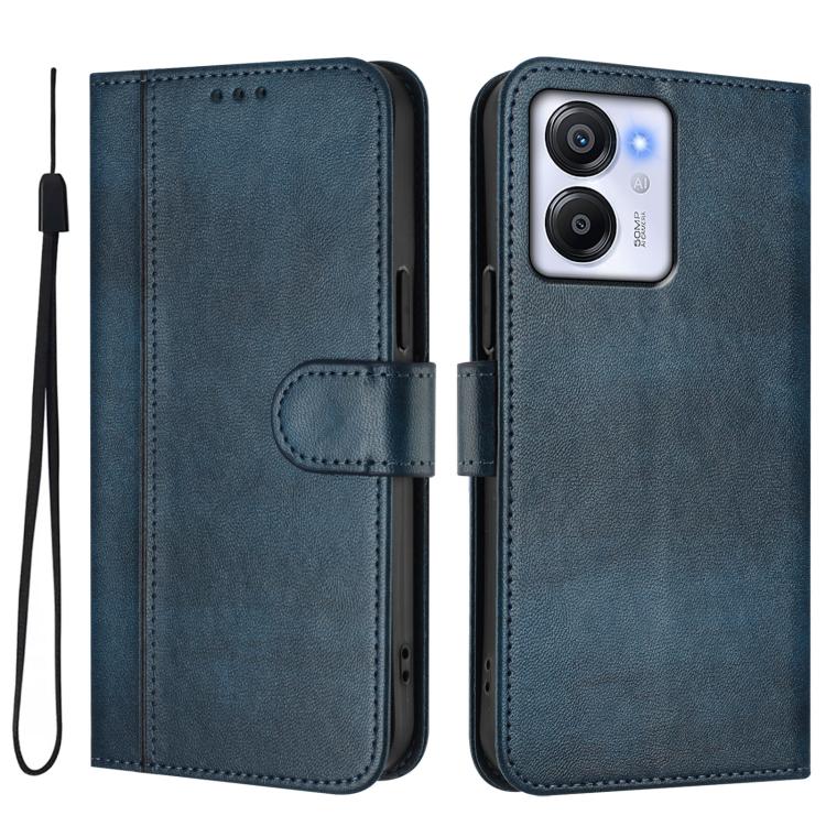 For Blackview Oscal Modern 8 / Color 8 Line Splicing Buckle Retro Leather Phone Case