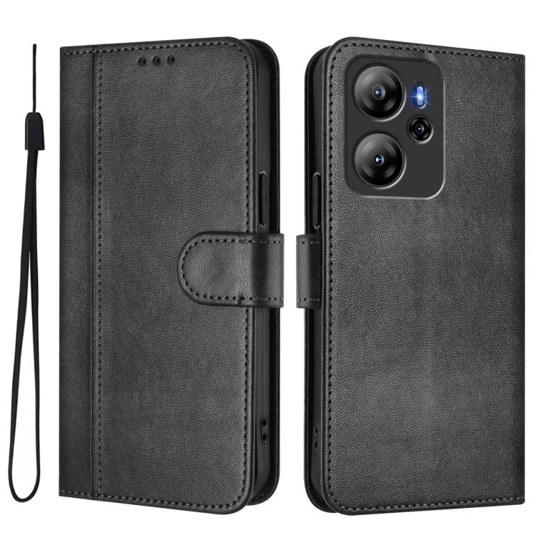 For Blackview Oscal Tiger 13 Line Splicing Buckle Retro Leather Phone Case