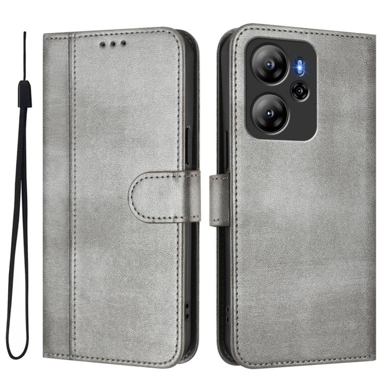 For Blackview Oscal Tiger 13 Line Splicing Buckle Retro Leather Phone Case