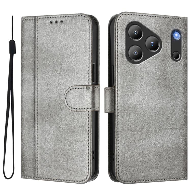 For Blackview Wave 7C Line Splicing Buckle Retro Leather Phone Case