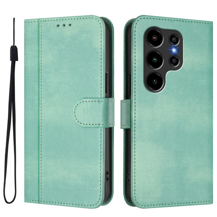 For Blackview Wave 10 Line Splicing Buckle Retro Leather Phone Case