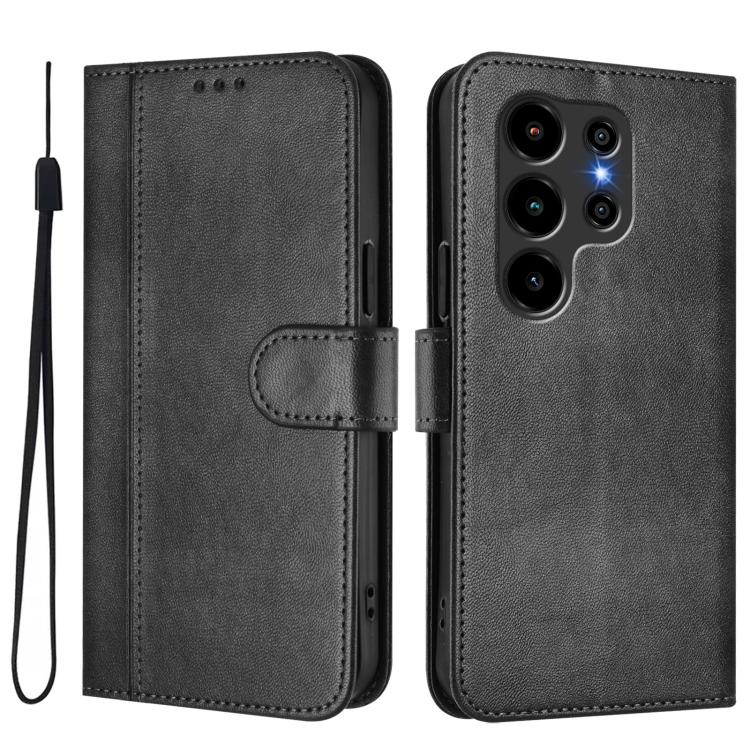 For Blackview Wave 10 Line Splicing Buckle Retro Leather Phone Case