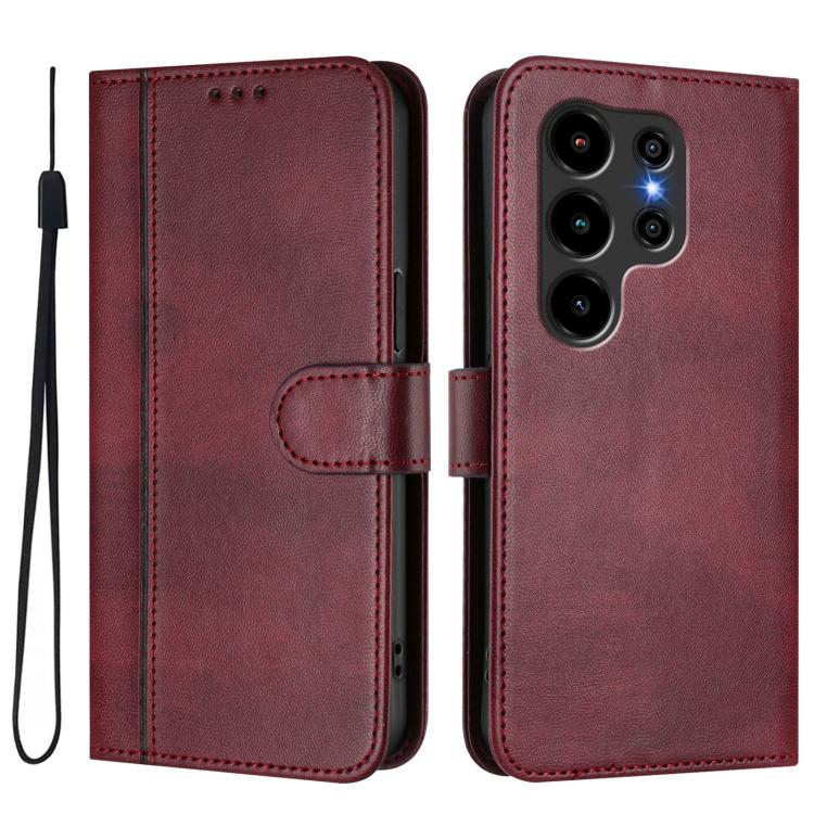 For Blackview Wave 10 Line Splicing Buckle Retro Leather Phone Case