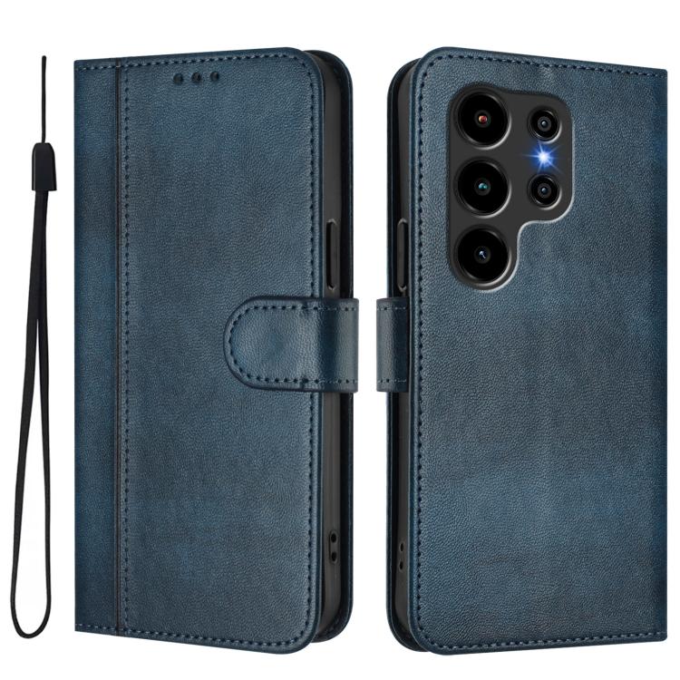 For Blackview Wave 10 Line Splicing Buckle Retro Leather Phone Case