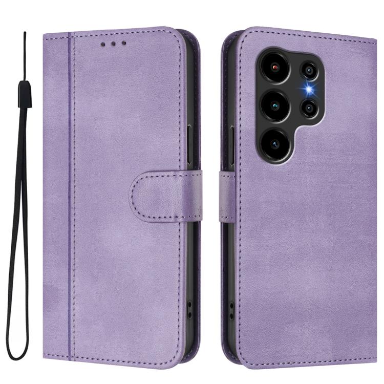 For Blackview Wave 10 Line Splicing Buckle Retro Leather Phone Case
