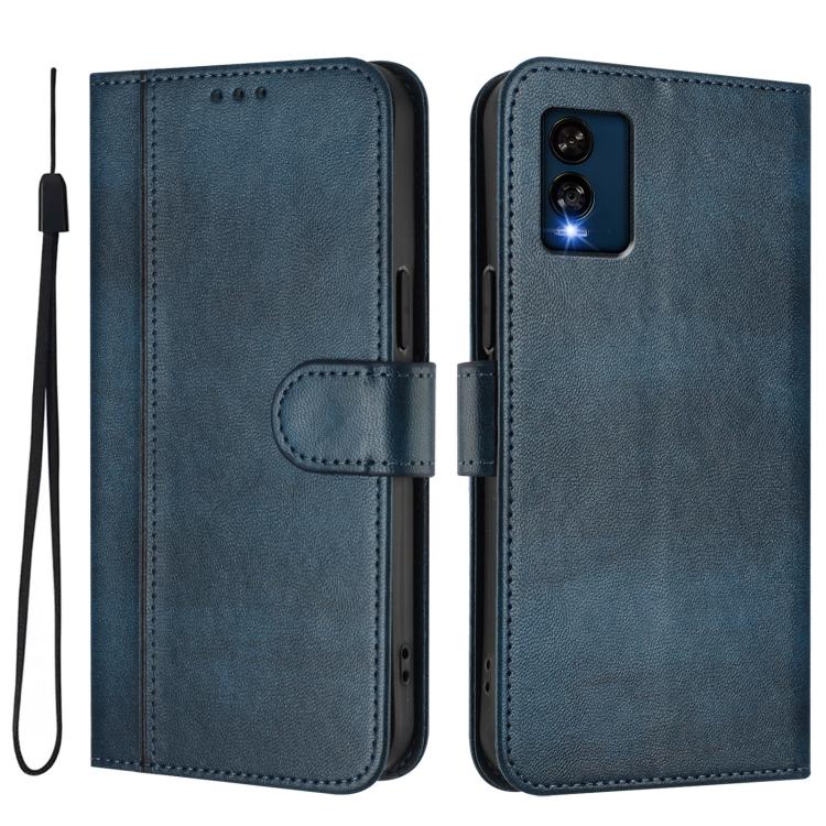 For BLU View Speed 5G B1550VL Line Splicing Buckle Retro Leather Phone Case
