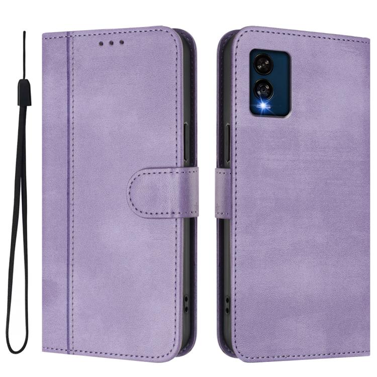 For BLU View Speed 5G B1550VL Line Splicing Buckle Retro Leather Phone Case