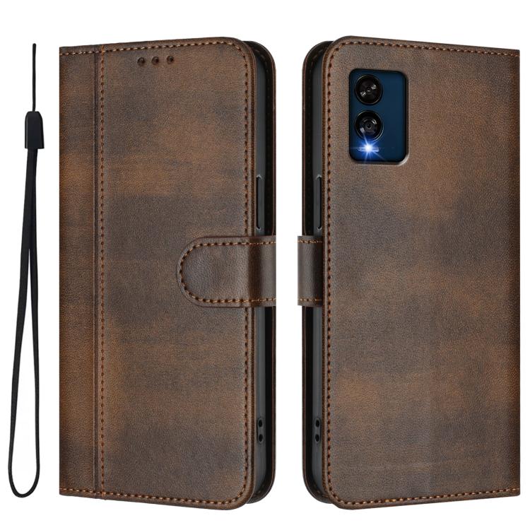 For BLU View Speed 5G B1550VL Line Splicing Buckle Retro Leather Phone Case