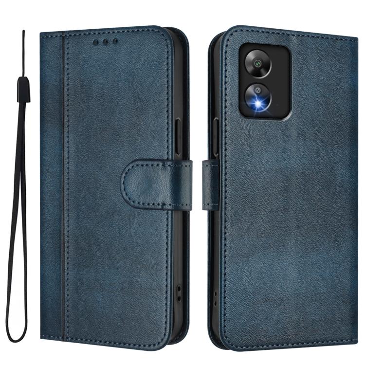 For Boost Mobile Celero 5G SC / SN339D Line Splicing Buckle Retro Leather Phone Case