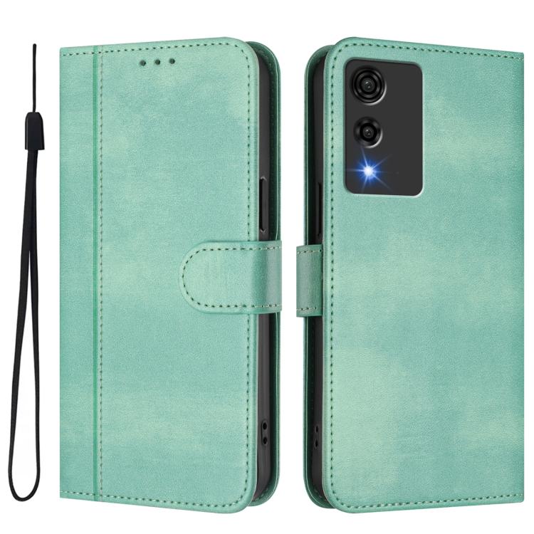 For Cubot A10 Line Splicing Buckle Retro Leather Phone Case