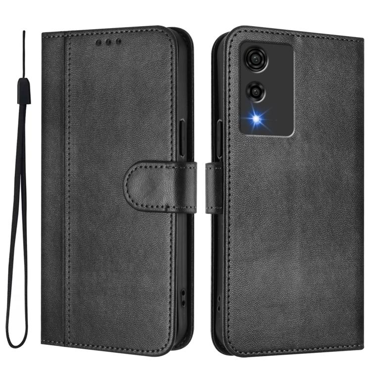 For Cubot A10 Line Splicing Buckle Retro Leather Phone Case