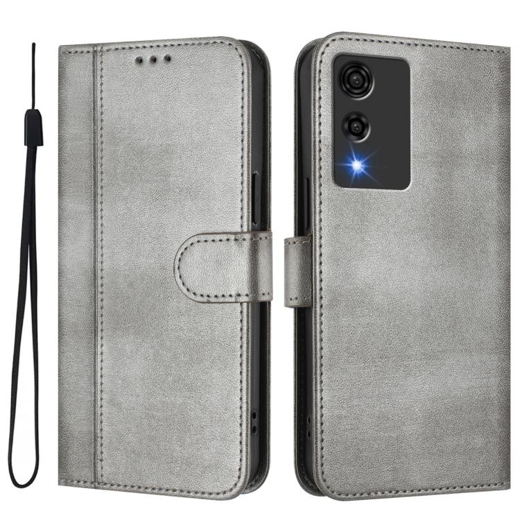 For Cubot A10 Line Splicing Buckle Retro Leather Phone Case