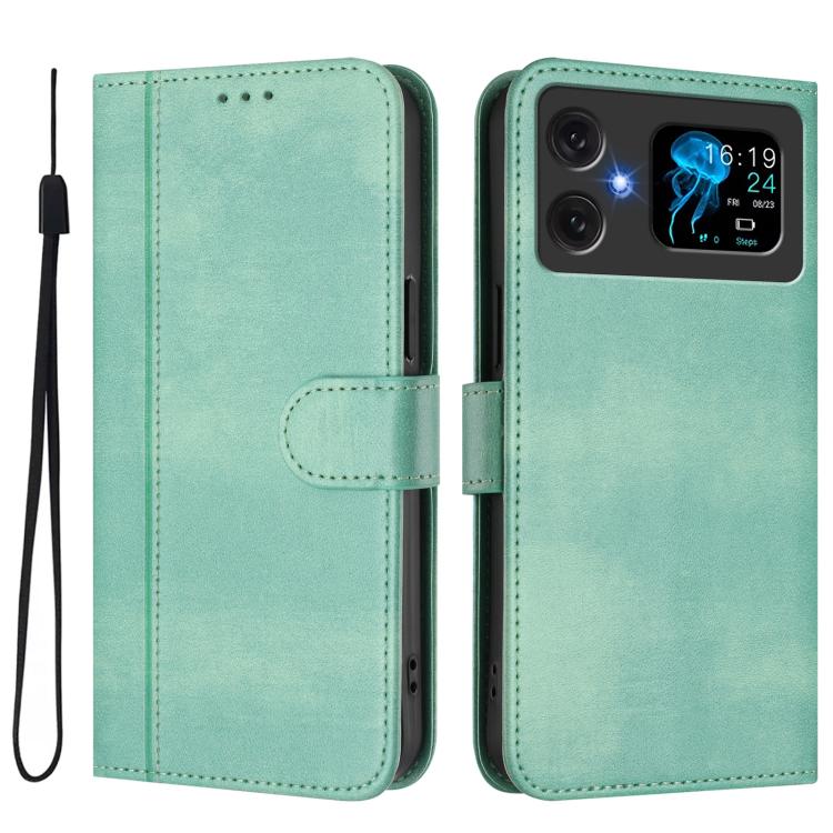 For Cubot A20 Line Splicing Buckle Retro Leather Phone Case