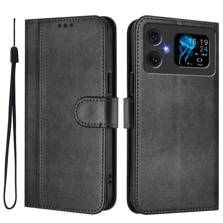 For Cubot A20 Line Splicing Buckle Retro Leather Phone Case