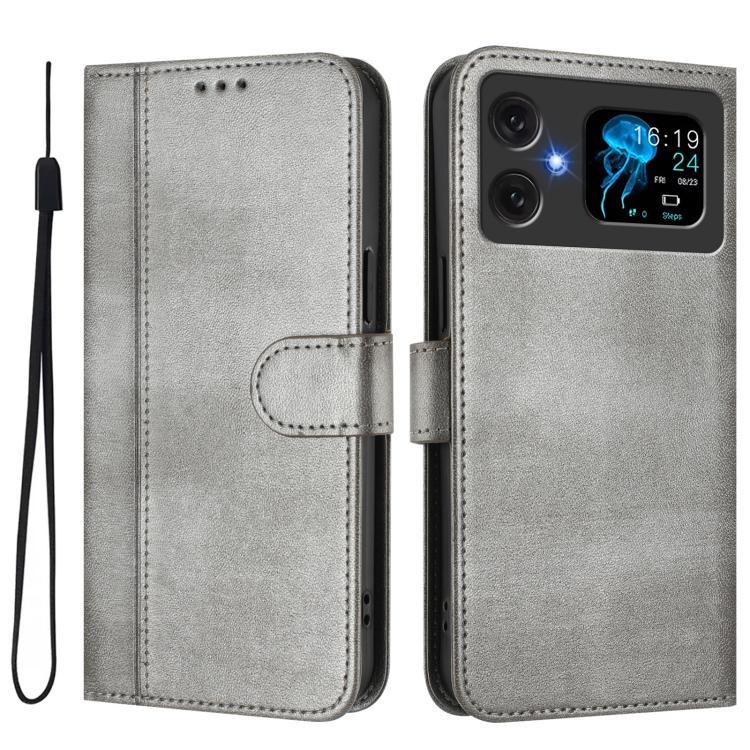 For Cubot A20 Line Splicing Buckle Retro Leather Phone Case
