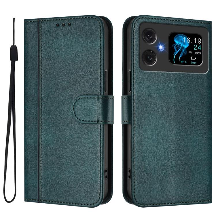For Cubot A20 Line Splicing Buckle Retro Leather Phone Case