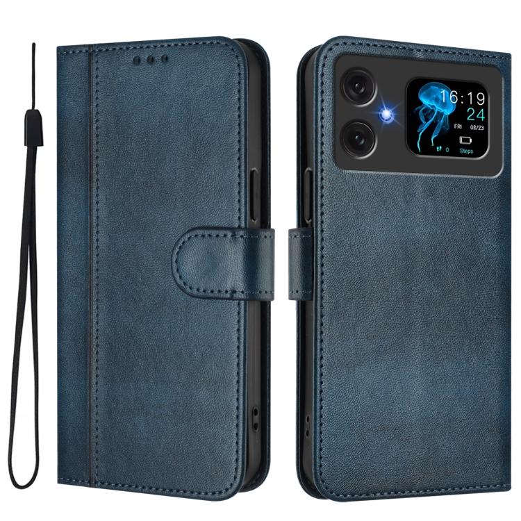 For Cubot A20 Line Splicing Buckle Retro Leather Phone Case