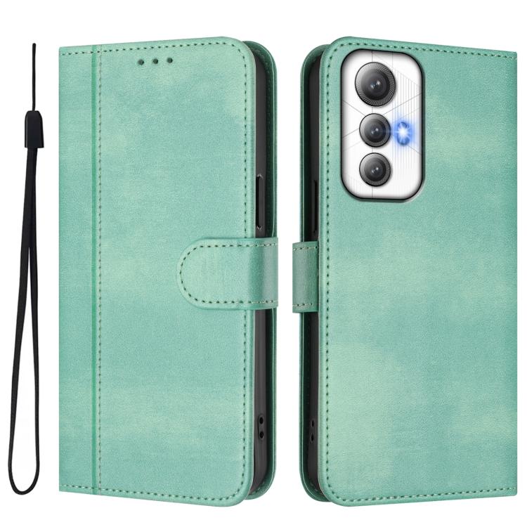 For Cubot Max 5 Line Splicing Buckle Retro Leather Phone Case