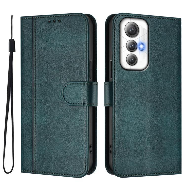 For Cubot Max 5 Line Splicing Buckle Retro Leather Phone Case