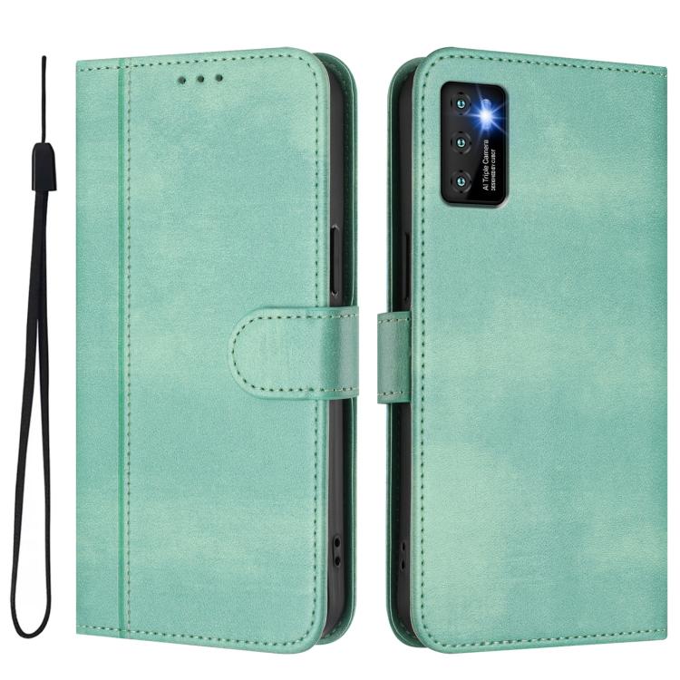 For Cubot P50 Line Splicing Buckle Retro Leather Phone Case