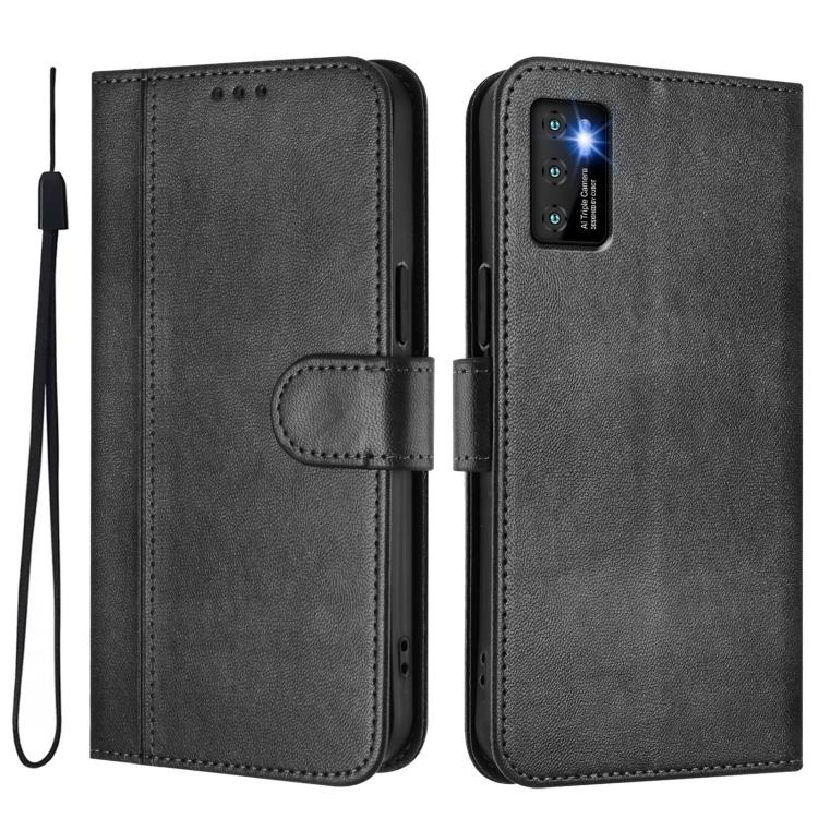 For Cubot P50 Line Splicing Buckle Retro Leather Phone Case