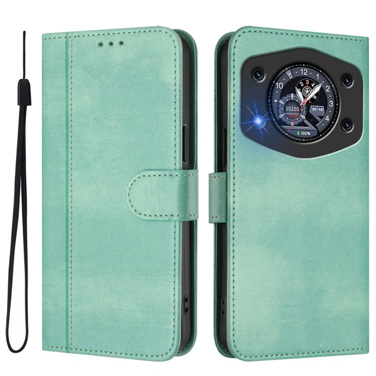 For Cubot A30 Line Splicing Buckle Retro Leather Phone Case